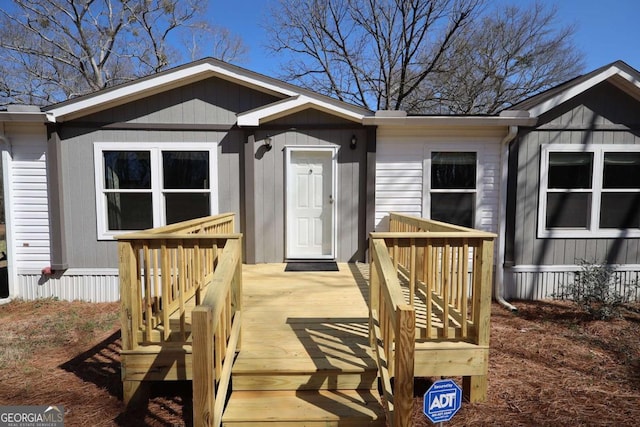 2802 County Road 19, Woodland, AL 36280 - doorway to property with a wooden deck