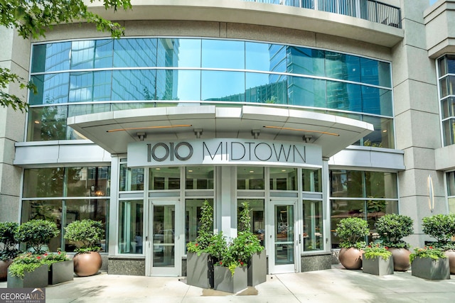 1080 Peachtree St NE Unit 2011, Atlanta, GA 30309 - property entrance with french doors
