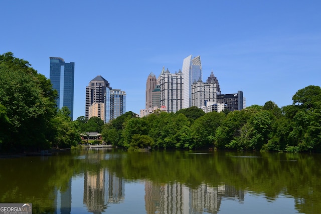 city view featuring a water view