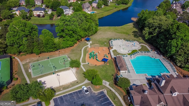 view of pool with fence