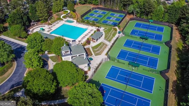 1654 Summersweet Ln, Dacula, GA 30019 - bird's eye view of a pool