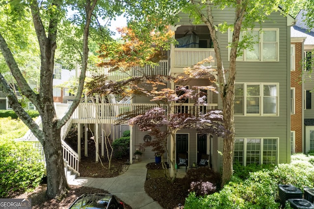 view of rear view of property