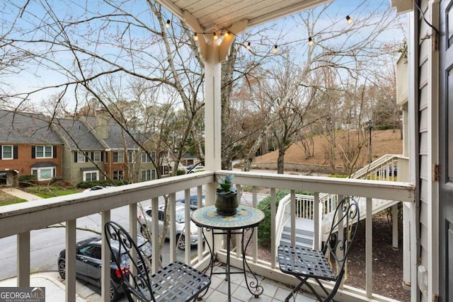 view of balcony