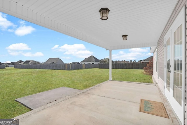 view of patio / terrace featuring a fenced backyard