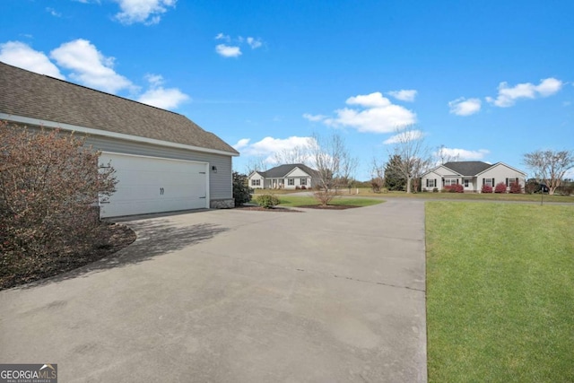 exterior space featuring driveway