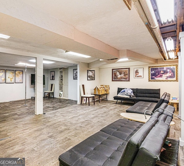 interior space featuring wood finished floors