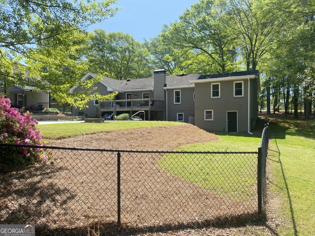 view of rear view of property