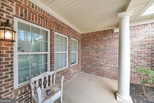 view of patio / terrace featuring covered porch