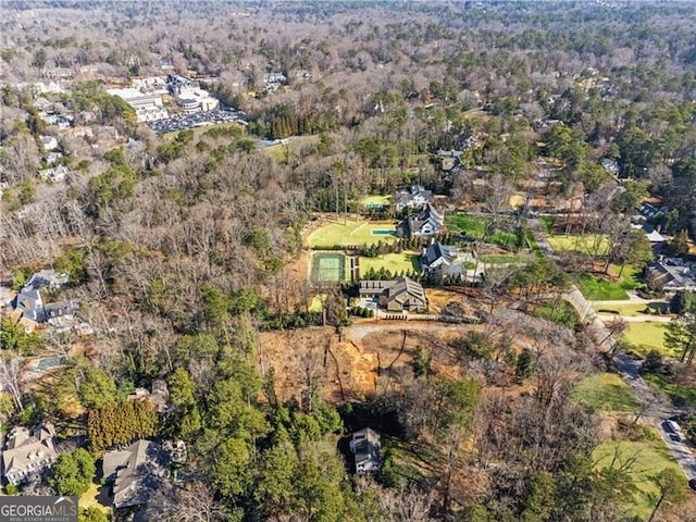 aerial view with a view of trees