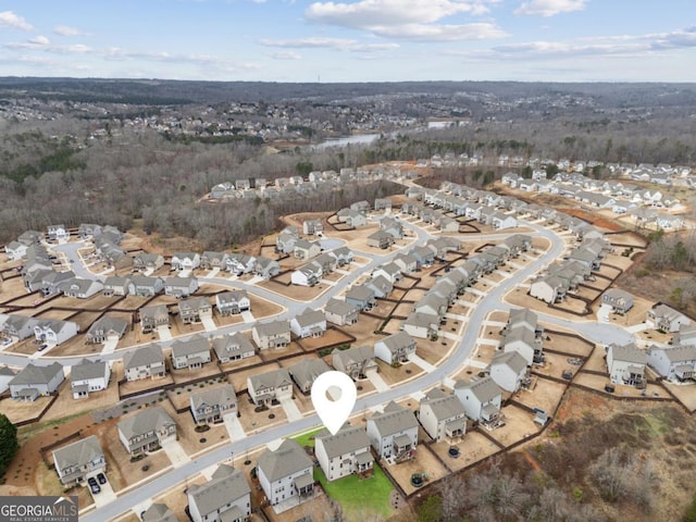 birds eye view of property featuring a residential view