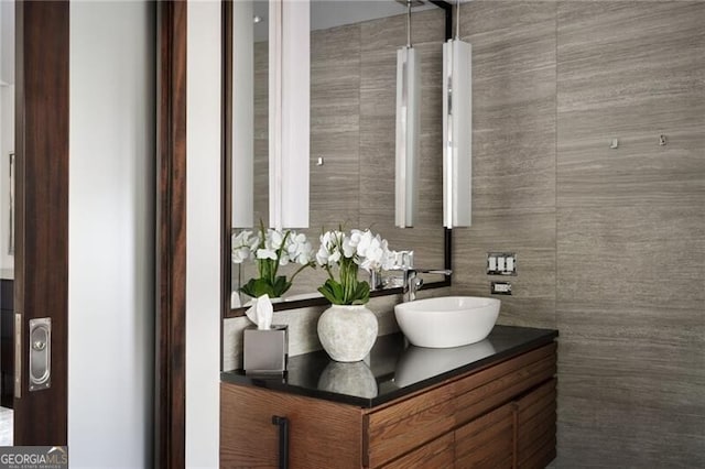 bathroom featuring vanity