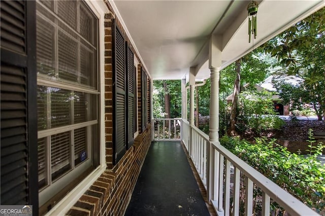 view of balcony