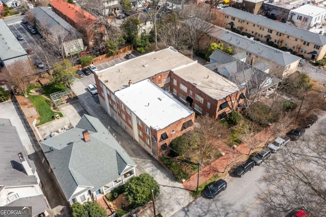 bird's eye view with a residential view