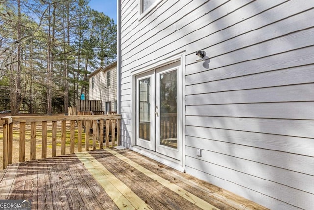 view of deck