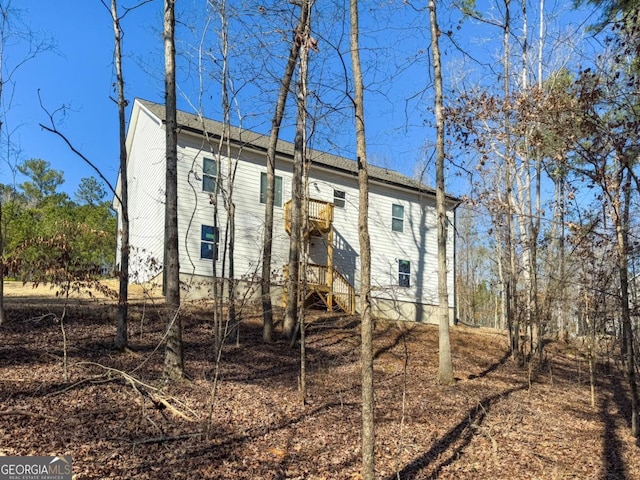 view of rear view of property