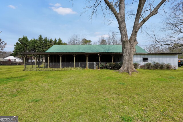 view of horse barn