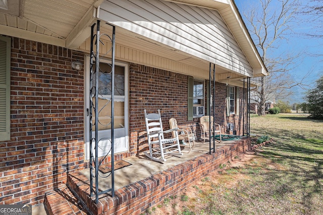 view of patio / terrace with a porch