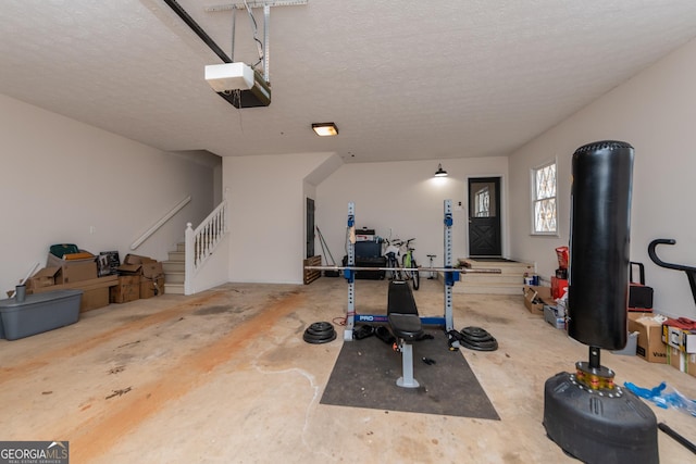 12701 Ga Highway 96 E, Fort Valley, GA 31030 - exercise room with a textured ceiling