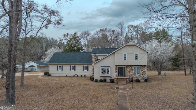12701 Ga Highway 96 E, Fort Valley, GA 31030 - view of front of home with stone siding and a shingled roof