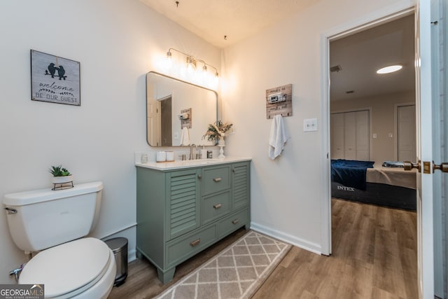 12701 Ga Highway 96 E, Fort Valley, GA 31030 - bathroom featuring vanity and wood finished floors