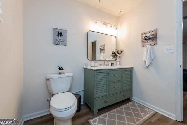 12701 Ga Highway 96 E, Fort Valley, GA 31030 - bathroom featuring vanity and wood finished floors