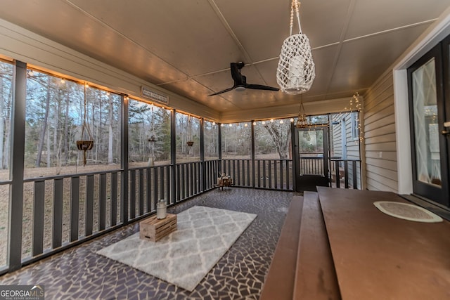 12701 Ga Highway 96 E, Fort Valley, GA 31030 - sunroom / solarium with a ceiling fan and outdoor dining area