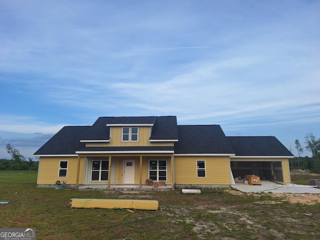 view of front of home featuring a porch