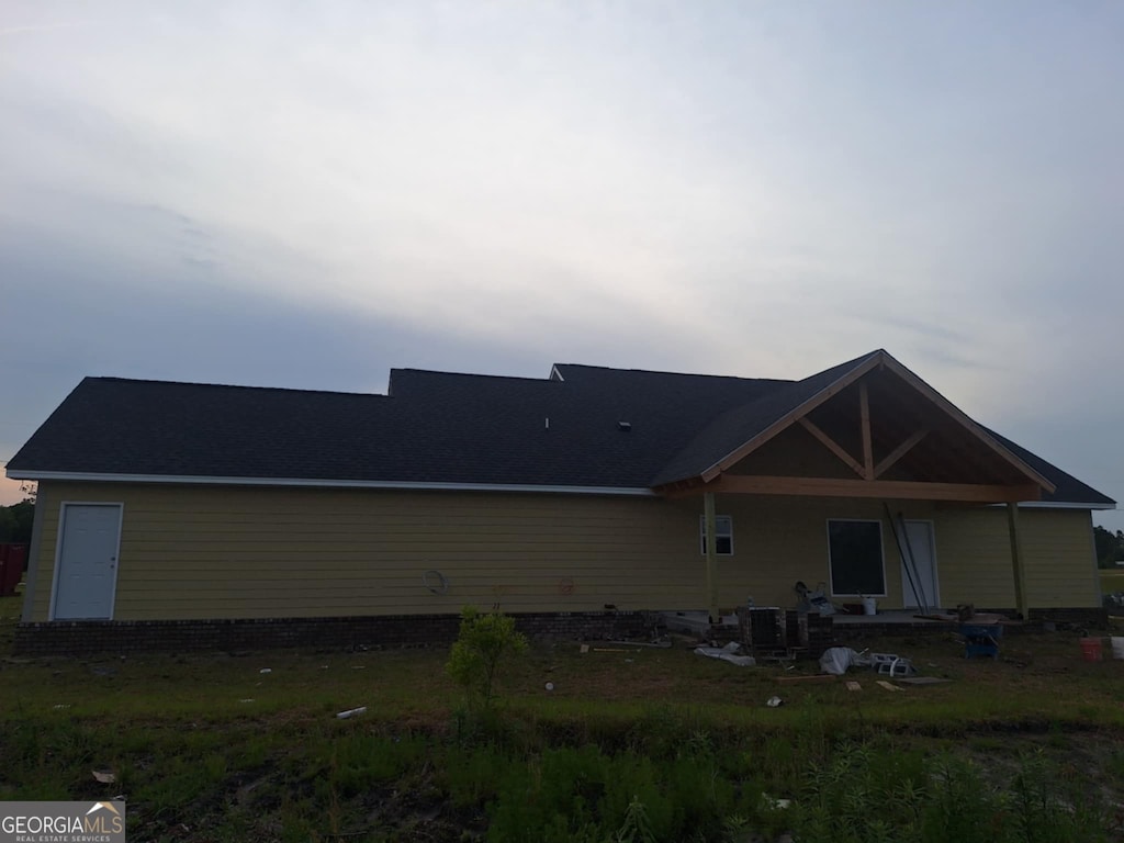 view of rear view of property