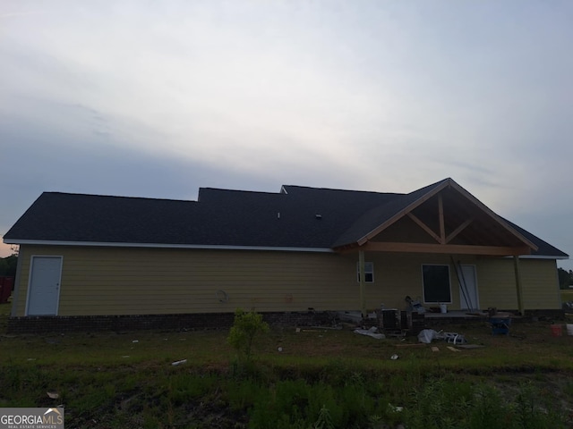 view of rear view of property