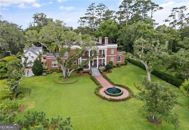 birds eye view of property