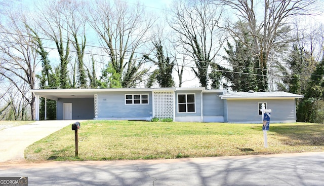 110 Wildwood Cir, Gainesville, GA 30501 - single story home featuring a carport, driveway, and a front lawn