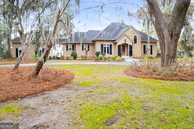 exterior space featuring a water view