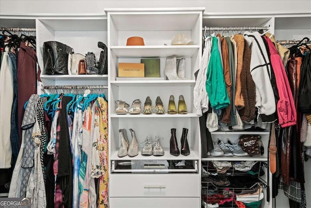view of closet