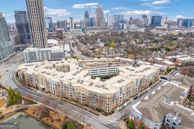 property's view of city with a water view