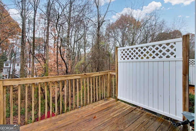 3682 Harvest Dr, Decatur, GA 30034 - view of wooden deck