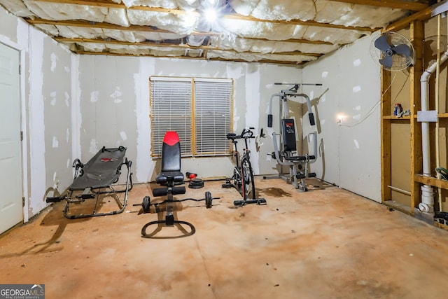 view of exercise room