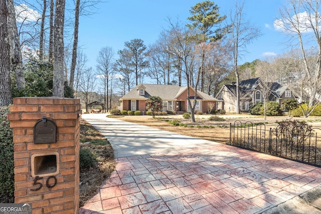 view of road with driveway