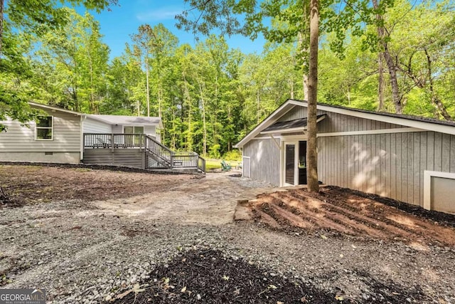 192 Hoke St, Maysville, GA 30558 - exterior space with a wooden deck