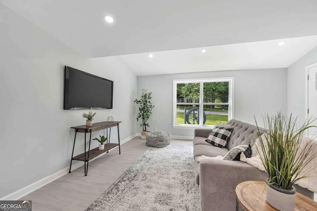 192 Hoke St, Maysville, GA 30558 - living area featuring recessed lighting, baseboards, and light wood-style floors