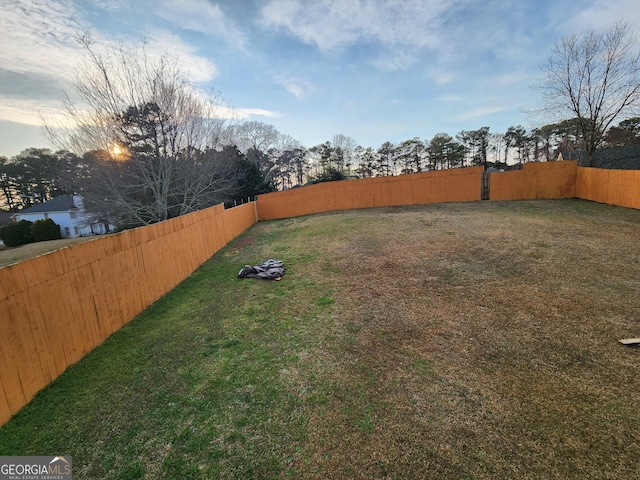 6160 Great Oaks Dr, Lithonia, GA 30058 - view of yard with a fenced backyard