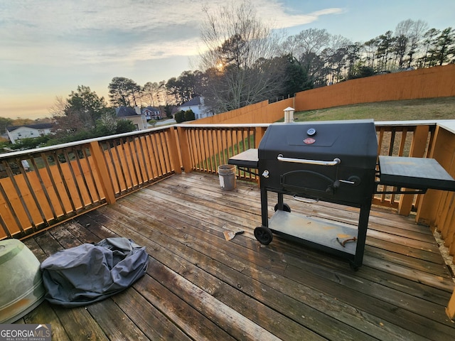 6160 Great Oaks Dr, Lithonia, GA 30058 - wooden deck featuring fence