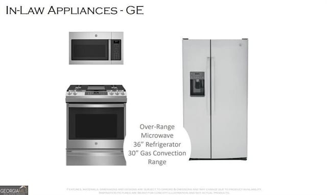 15794 Thompson Rd, Milton, GA 30004 - kitchen with stainless steel appliances