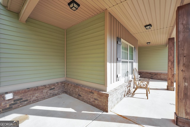 view of patio / terrace featuring a porch