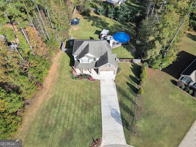 birds eye view of property