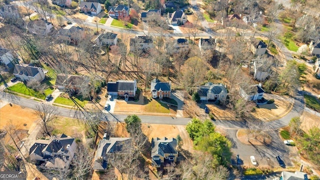 bird's eye view featuring a residential view