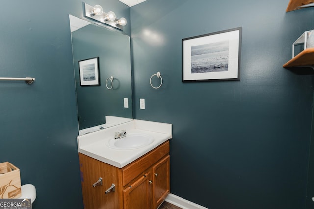 31 Wyngate Ct, Dallas, GA 30157 - half bath with baseboards and vanity