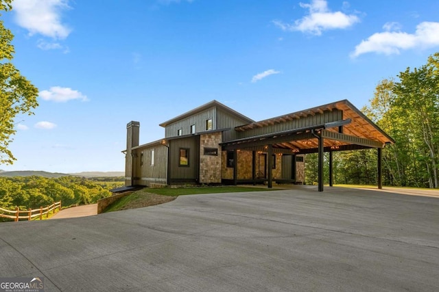 896 Locust Ln, Morganton, GA 30560 - view of front facade featuring a chimney