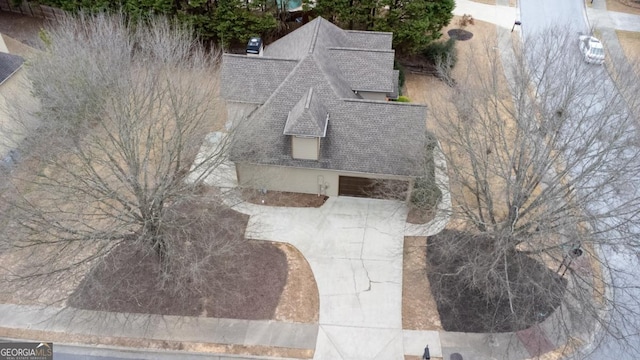 birds eye view of property