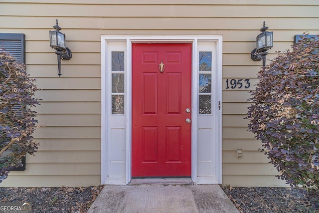 view of property entrance