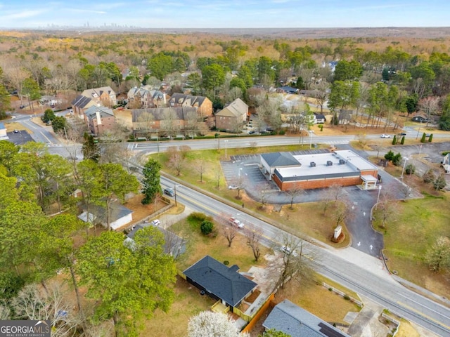 drone / aerial view featuring a residential view